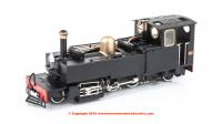 9961 Heljan Lynton & Barnstaple Steam Locomotive number 190 named "Lyd" in Plain Black livery